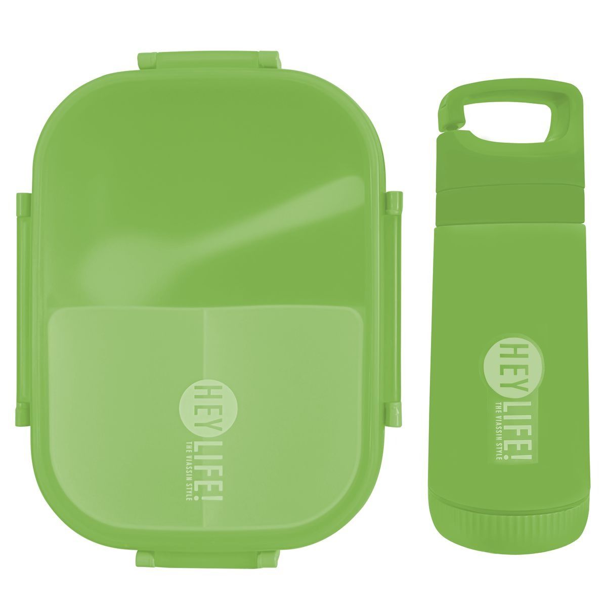 HEY LIFE! Lunch Box & Bottle Set – Vibrant Purple