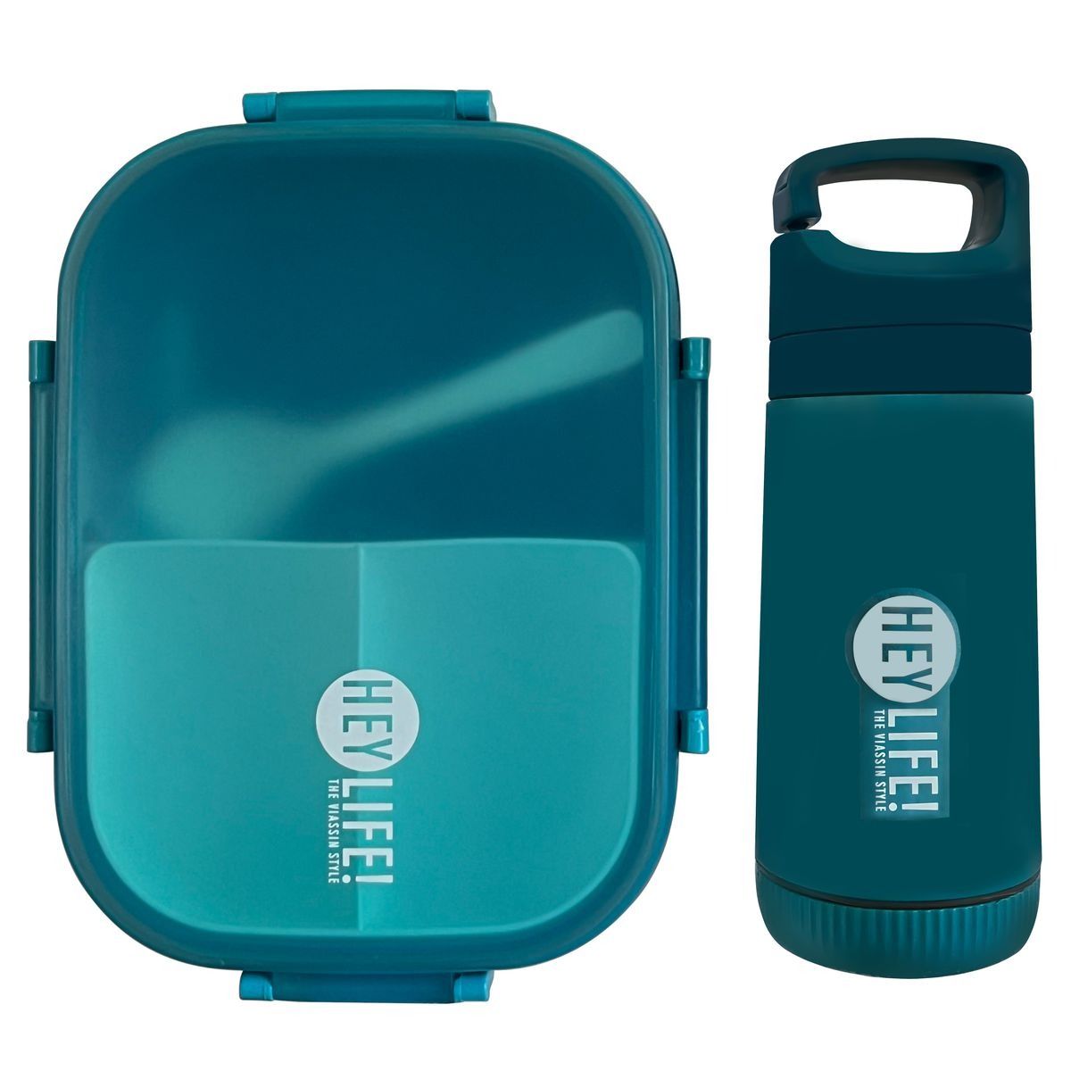 HEY LIFE! Lunch Box & Bottle Set – Vibrant Purple