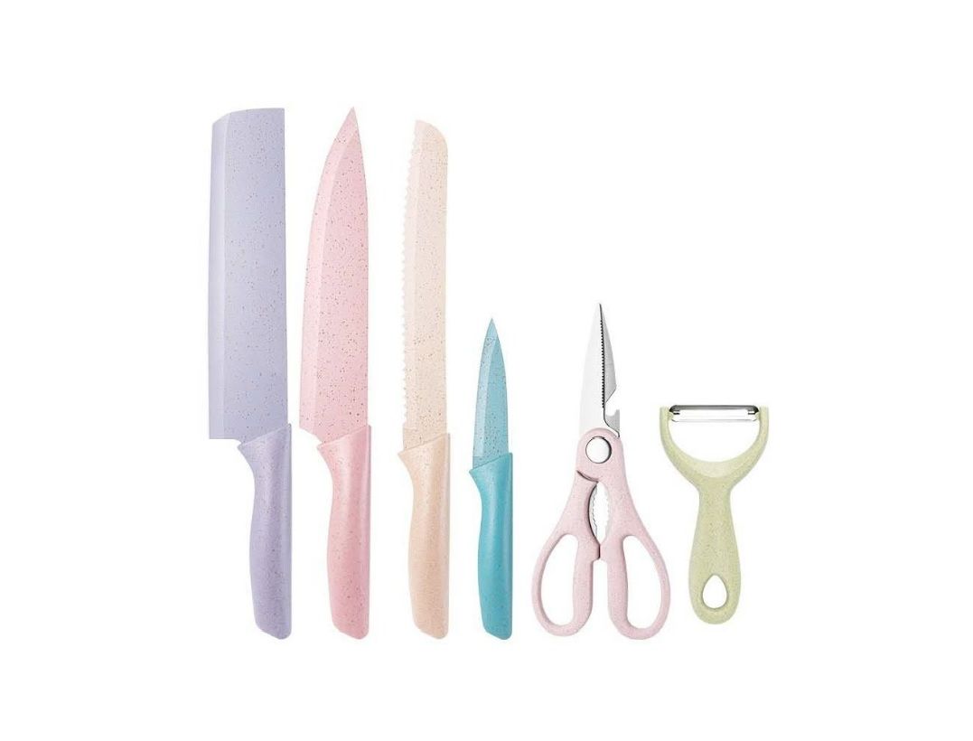 6-Piece Corrugated Kitchen Knife Set – Versatile, Sharp & Stylish for Everyday Cooking