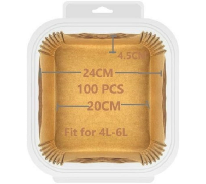 Generic Airfryer Liners 100pieces Square/Round