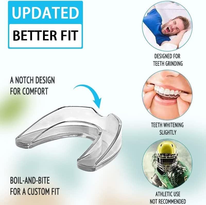 4-Pack Mouth Guard for Teeth Grinding – Comfortable Night Guards for Clenching, Bruxism & Sports