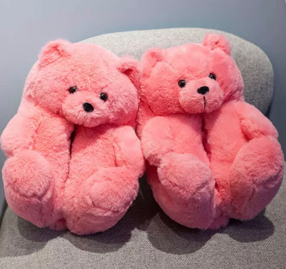 Teddy Bear Slippers for Women – Cozy & Adorable Plush Shoes