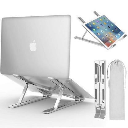 Adjustable Aluminum Laptop Stand – Portable, Foldable & Ergonomic