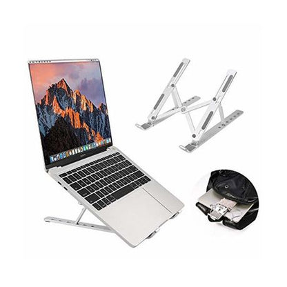 Adjustable Aluminum Laptop Stand – Portable, Foldable & Ergonomic