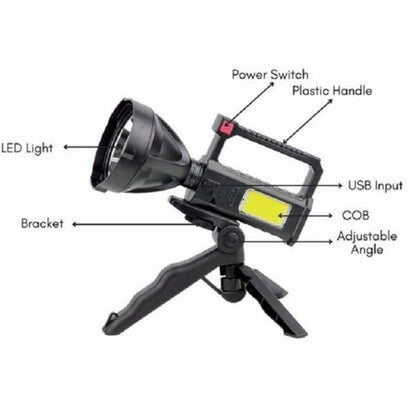 Glare Charging Hand Lamp – High-Brightness Portable LED Flashlight 🔦⚡