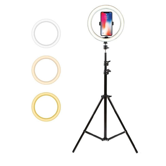 LED Ring Light with Stand & Phone Holder – Perfect for Content Creation & Beauty
